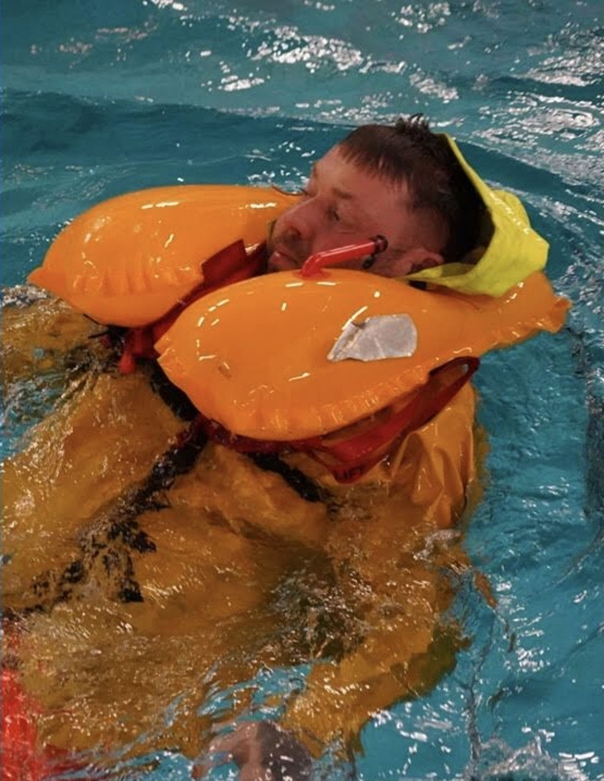 Man overboard . Safety...